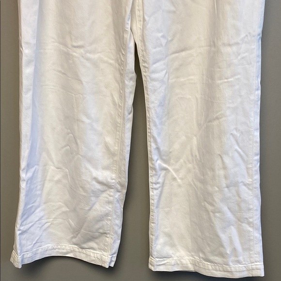 Madewell White Flare Wide Leg Jeans Textured Denim - Picture 6 of 9